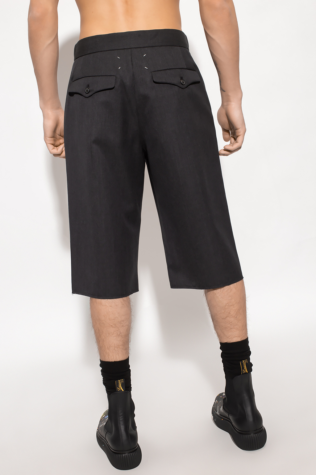 SchaferandweinerShops GB - Wool shorts Maison Margiela